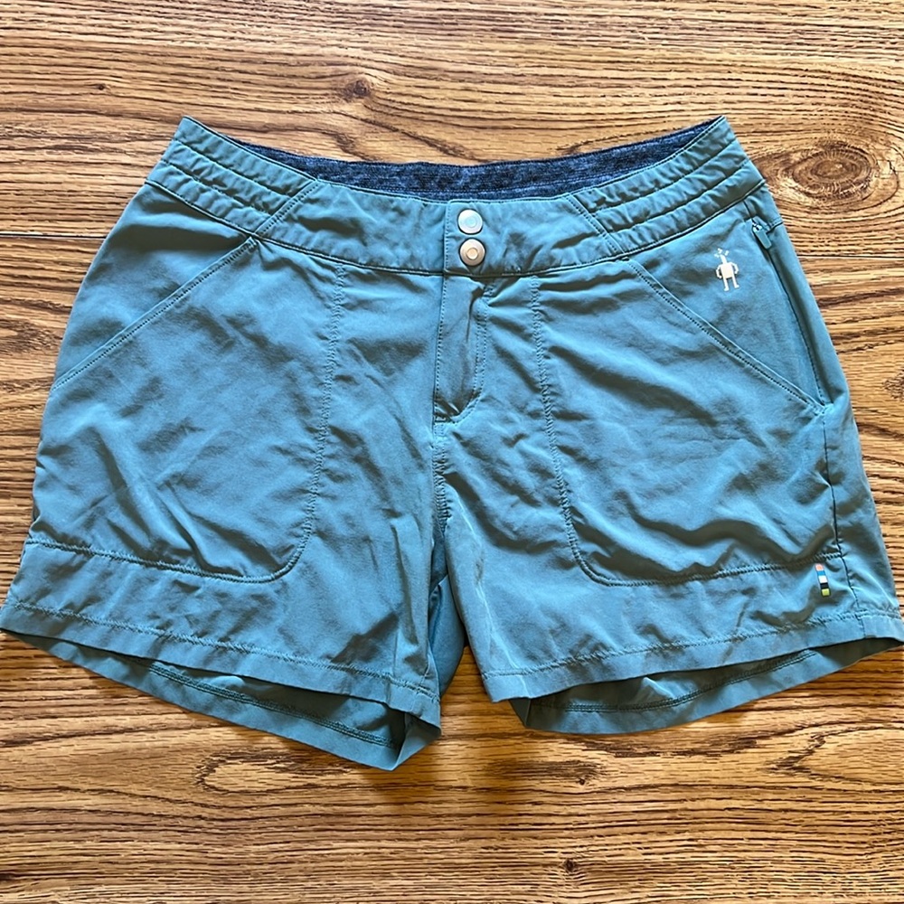Smartwool Hike Shorts Size Small Soft Army Green